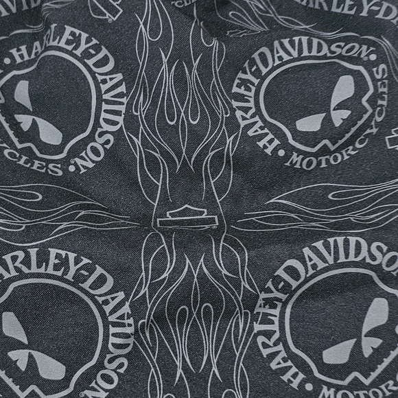 Harley-Davidson Black Skull Face Cover Fleece Wind Block Adult Small Motorcycles - Picture 2 of 8